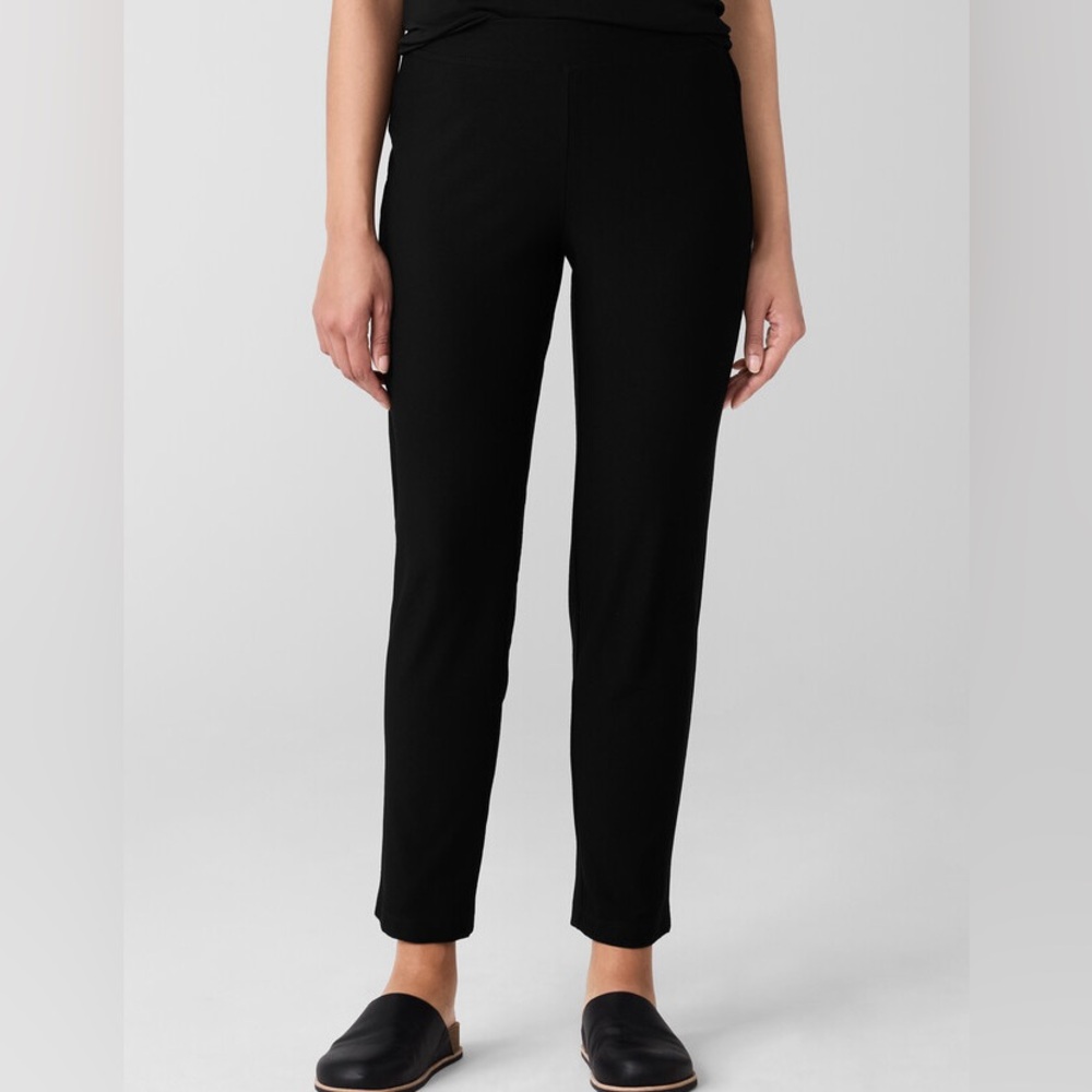 Eileen Fisher Washable Stretch Crepe Pant Sz L - Picture 7 of 7